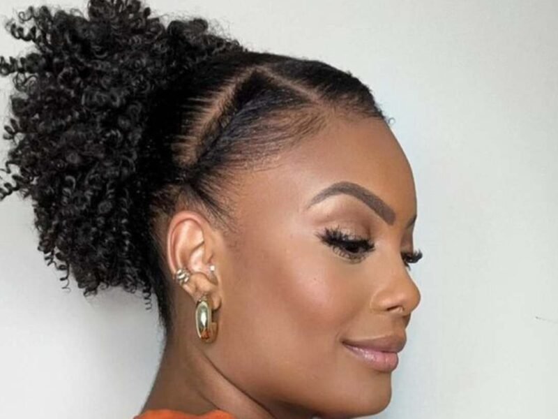 DIVINA- AFRO PUFF con Coulisse 10CM
