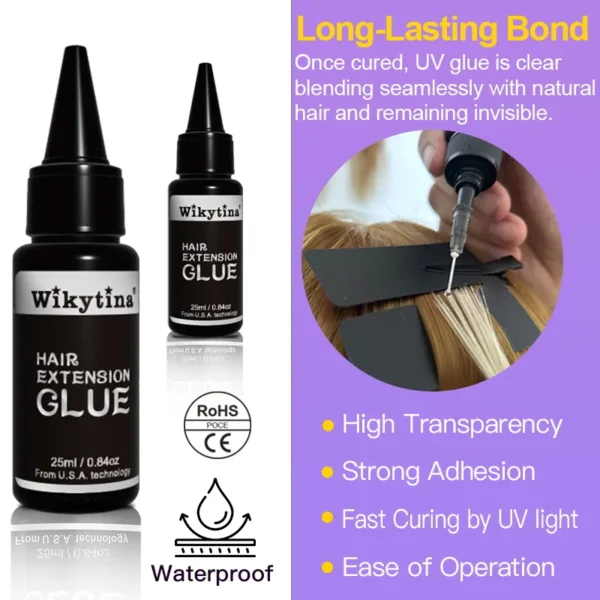 Set di estensioni per capelli con luce UV V - immagine 5