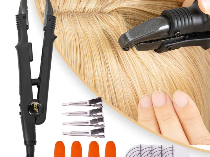 Kit di estensione dei capelli della macchina professionale