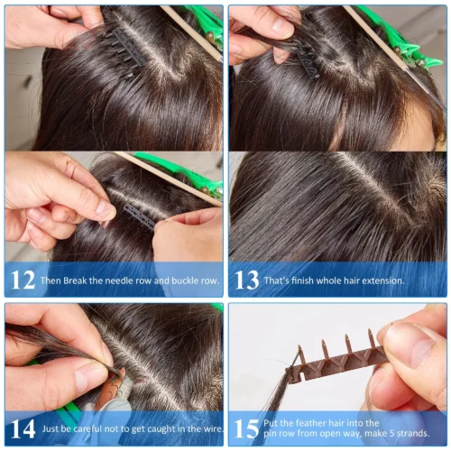 Macchina per l'estensione dei capelli con piume intelligenti - immagine 5