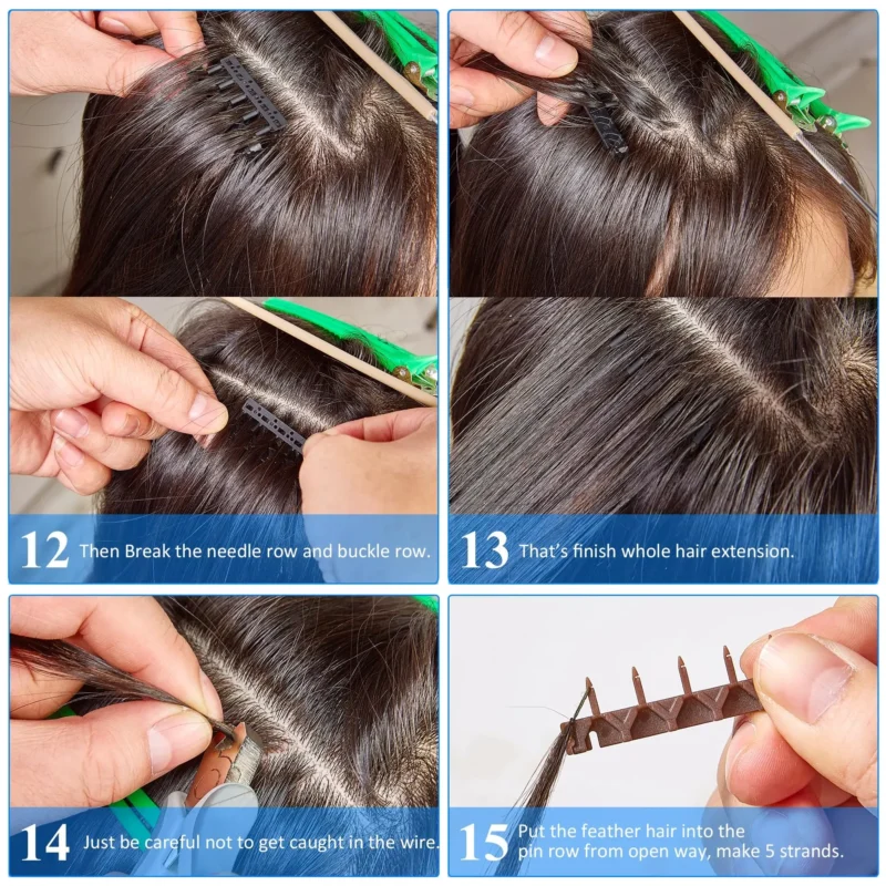 Macchina per l'estensione dei capelli con piume intelligenti - immagine 5